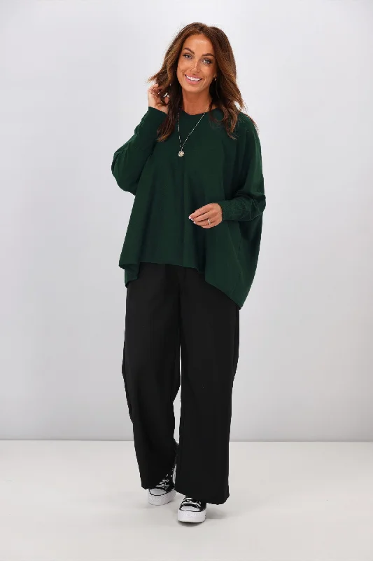 Betty Basics Destiny Knit Jumper Forest Green