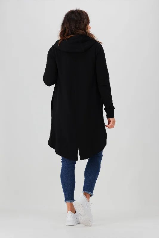 Silent Theory Ashleigh Hooded Cardigan Black