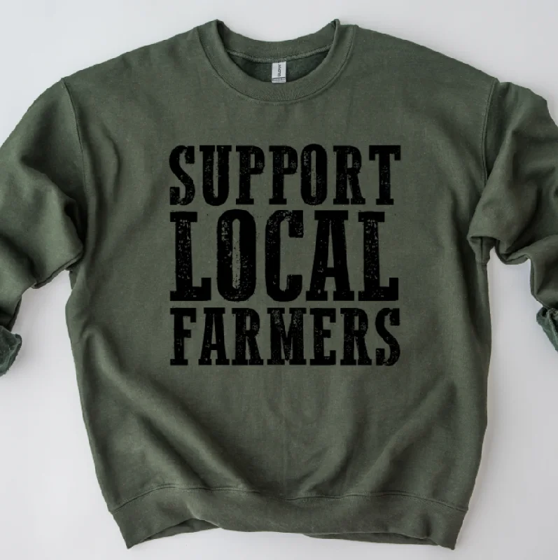 Support Local Farmers Crewneck (S-3XL) - Multiple Colors!